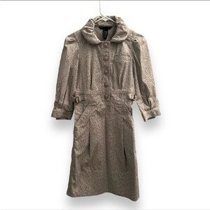 Marc by Marc jacobs Collared Geometric Pattern Mini Dress Size 0/XS